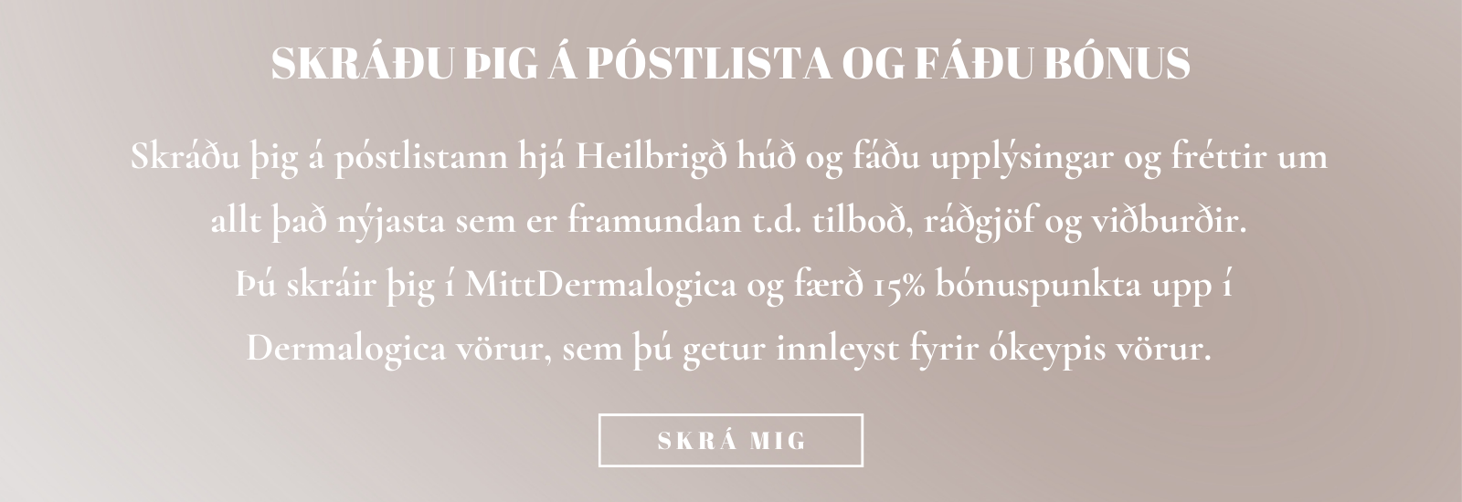 Tilmeld dig vores nyhedsbrev